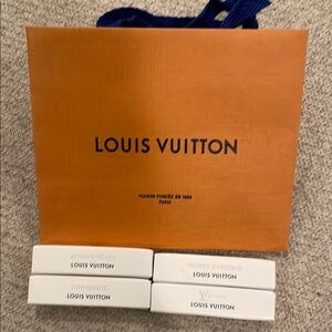 Louis Vuitton Perfume Set with Orange Bag